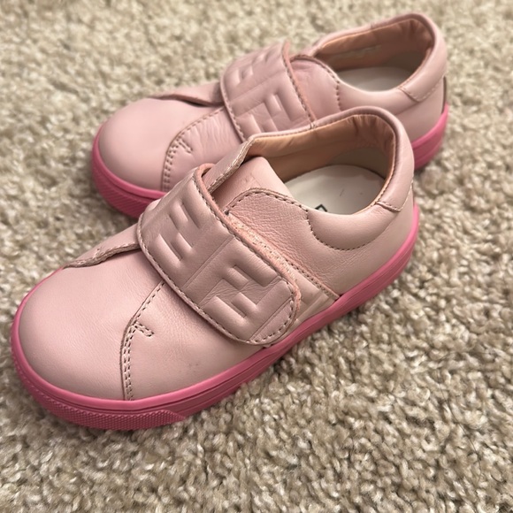 Authentic Pink Toddler Fendi Sneakers EUR 22